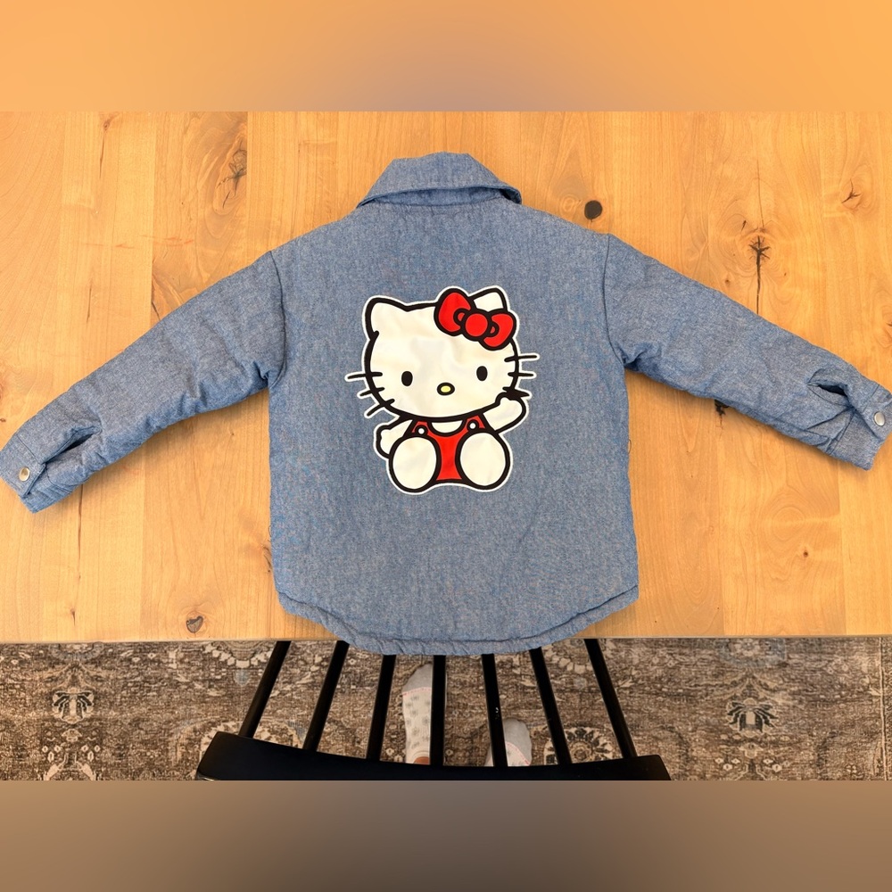 Hello Kitty Light Blue Quilted Puffer Jacket